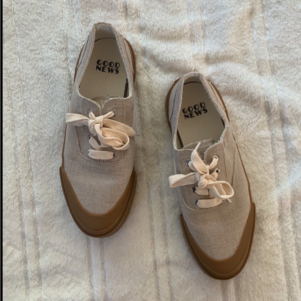 Good News Beige and Brown Sneakers
